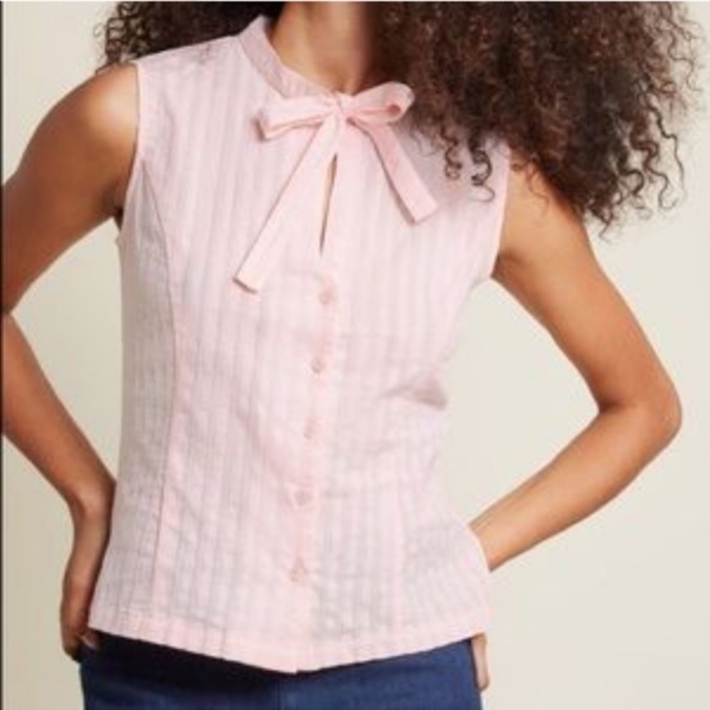 NWT Pink button up blouse